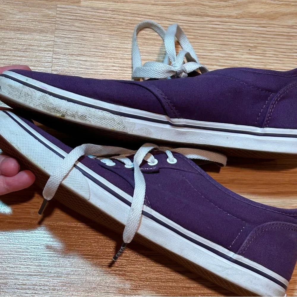Vans Lo Pro Purple‎ Canvas Low Top Skate Shoes Womens 8